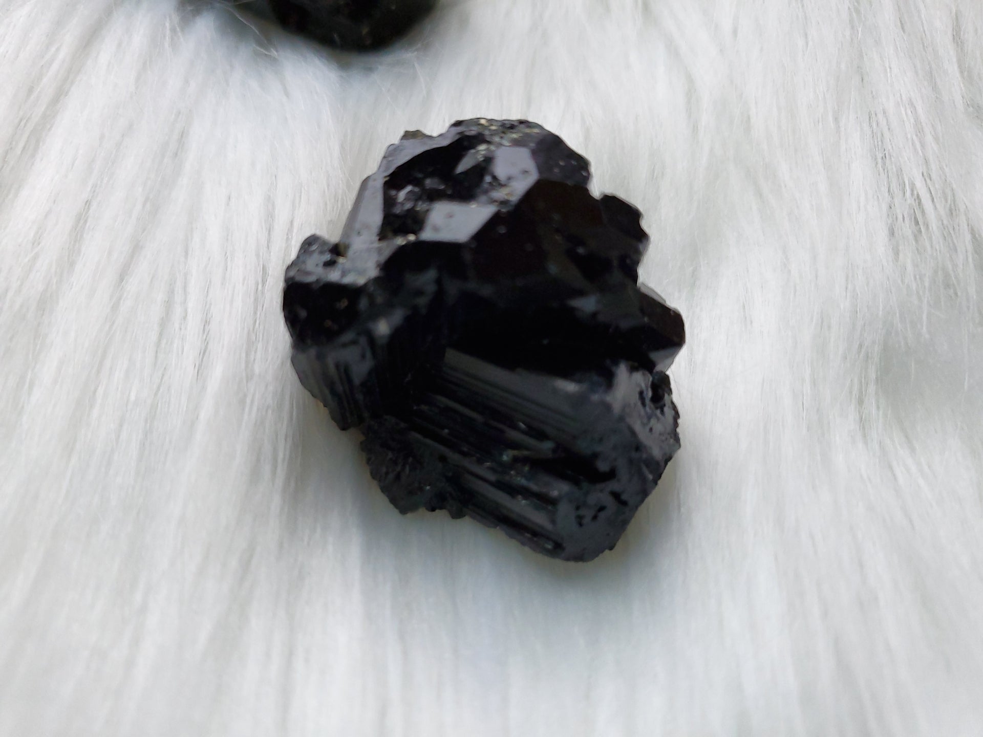 BLACK TOURMALINE CLUSTER