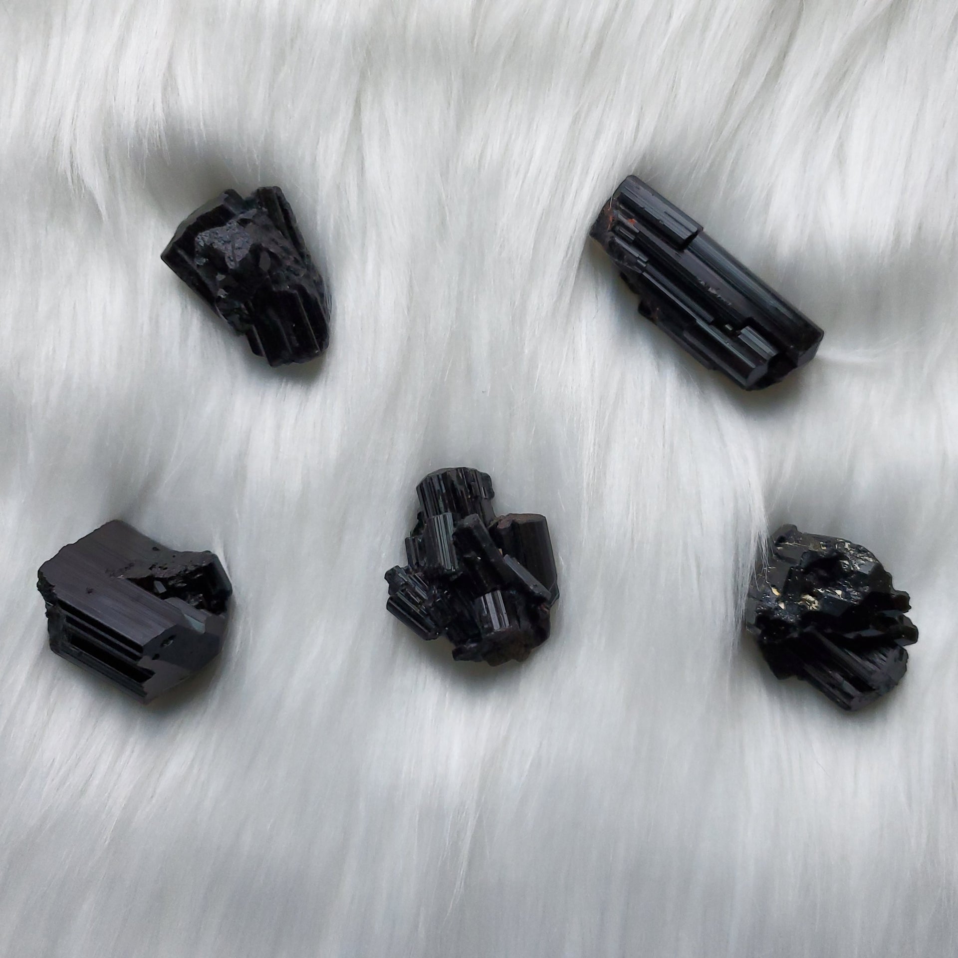 BLACK TOURMALINE CLUSTER