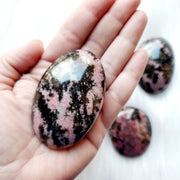 RHODONITE PALM STONE