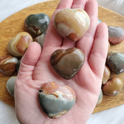 POLYCHROME JASPER HEART - SMALL