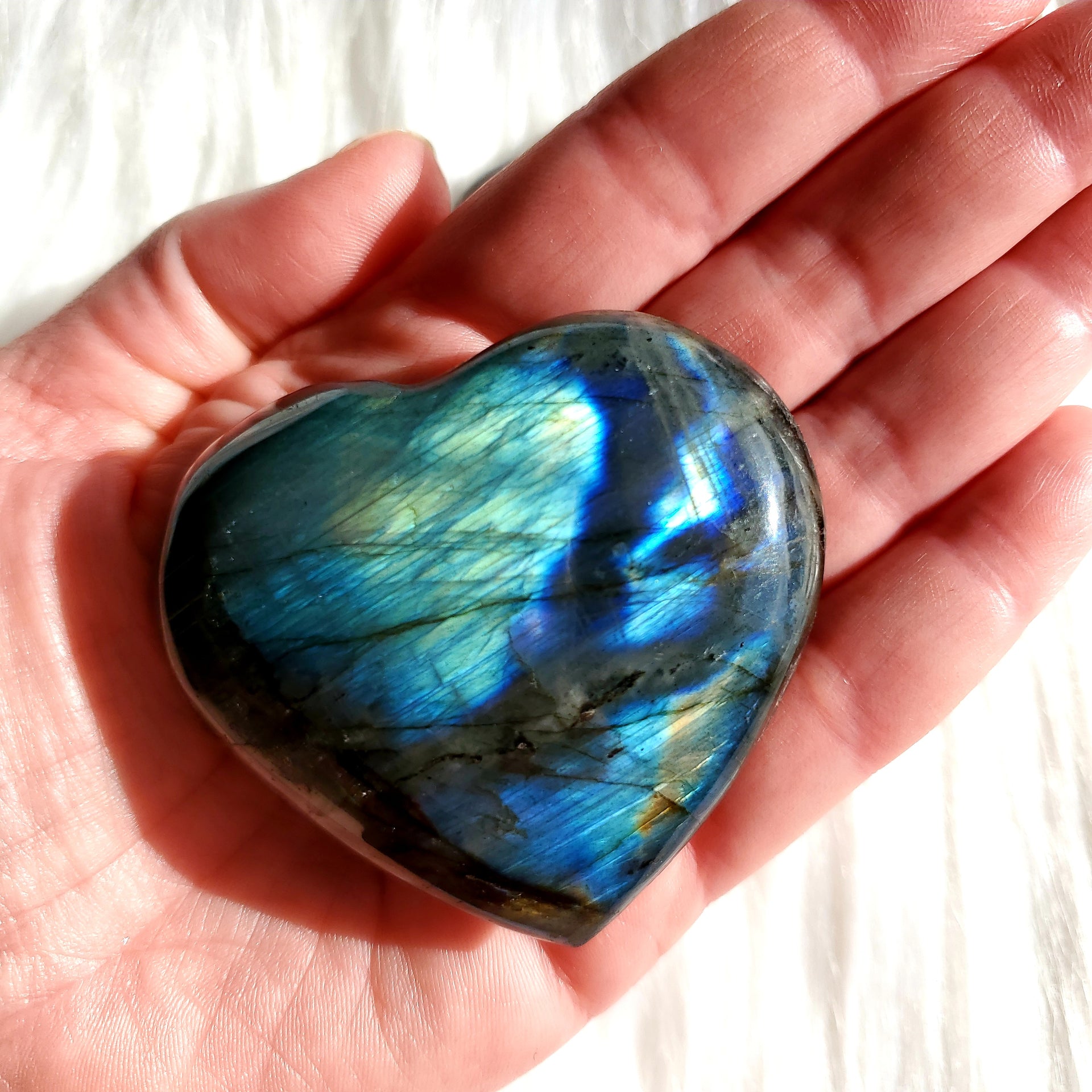 LABRADORITE HEART
