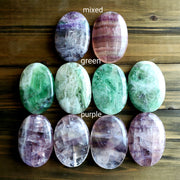 RAINBOW FLUORITE PALM STONE