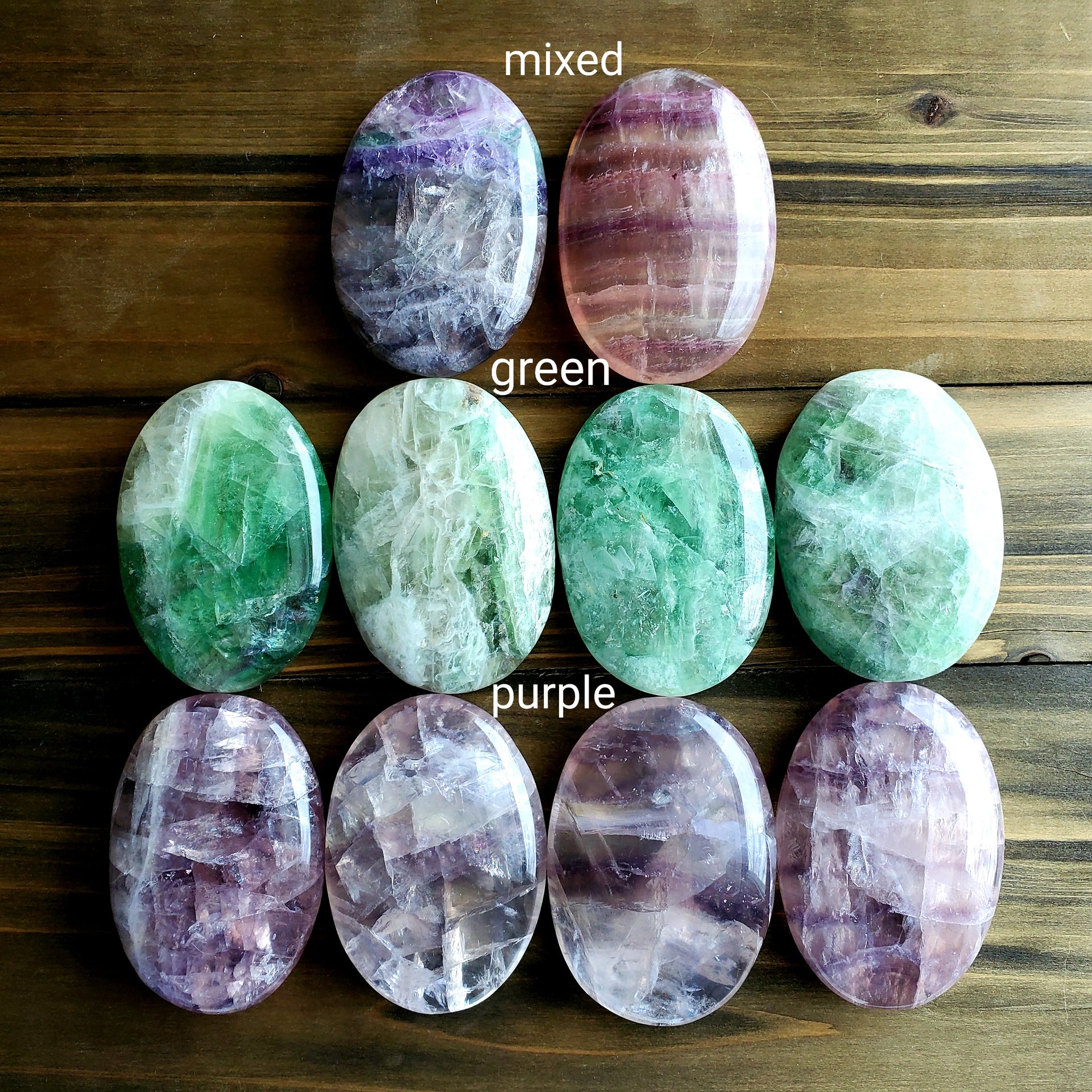 RAINBOW FLUORITE PALM STONE