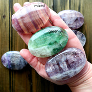 RAINBOW FLUORITE PALM STONE