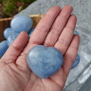 BLUE CALCITE HEART