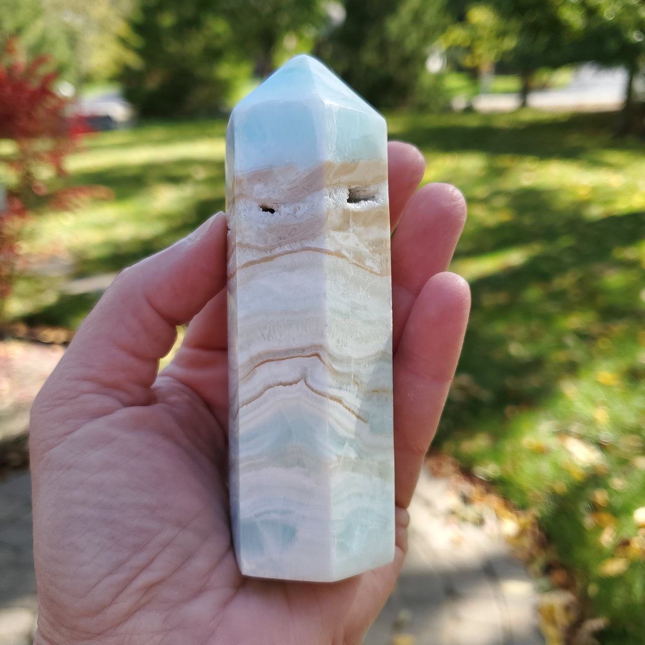 CARIBBEAN BLUE CALCITE POINT
