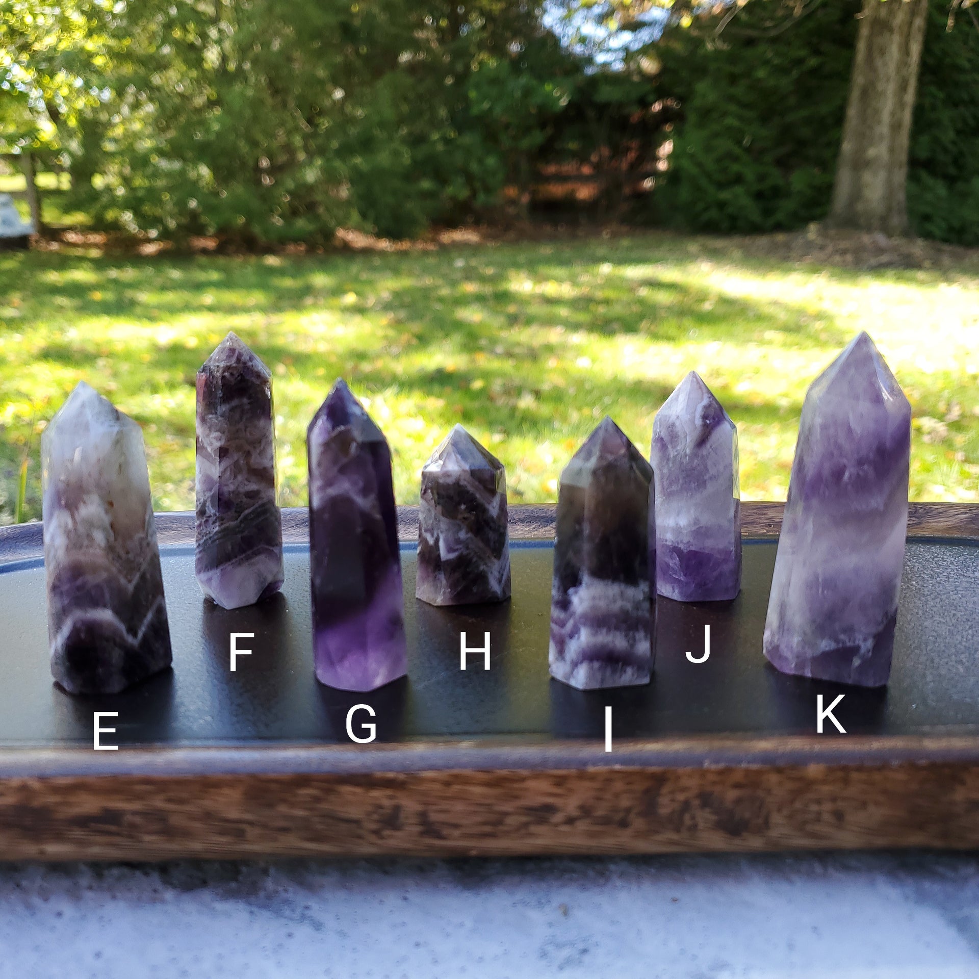 CHEVRON AMETHYST POINT