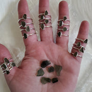 MOLDAVITE RING