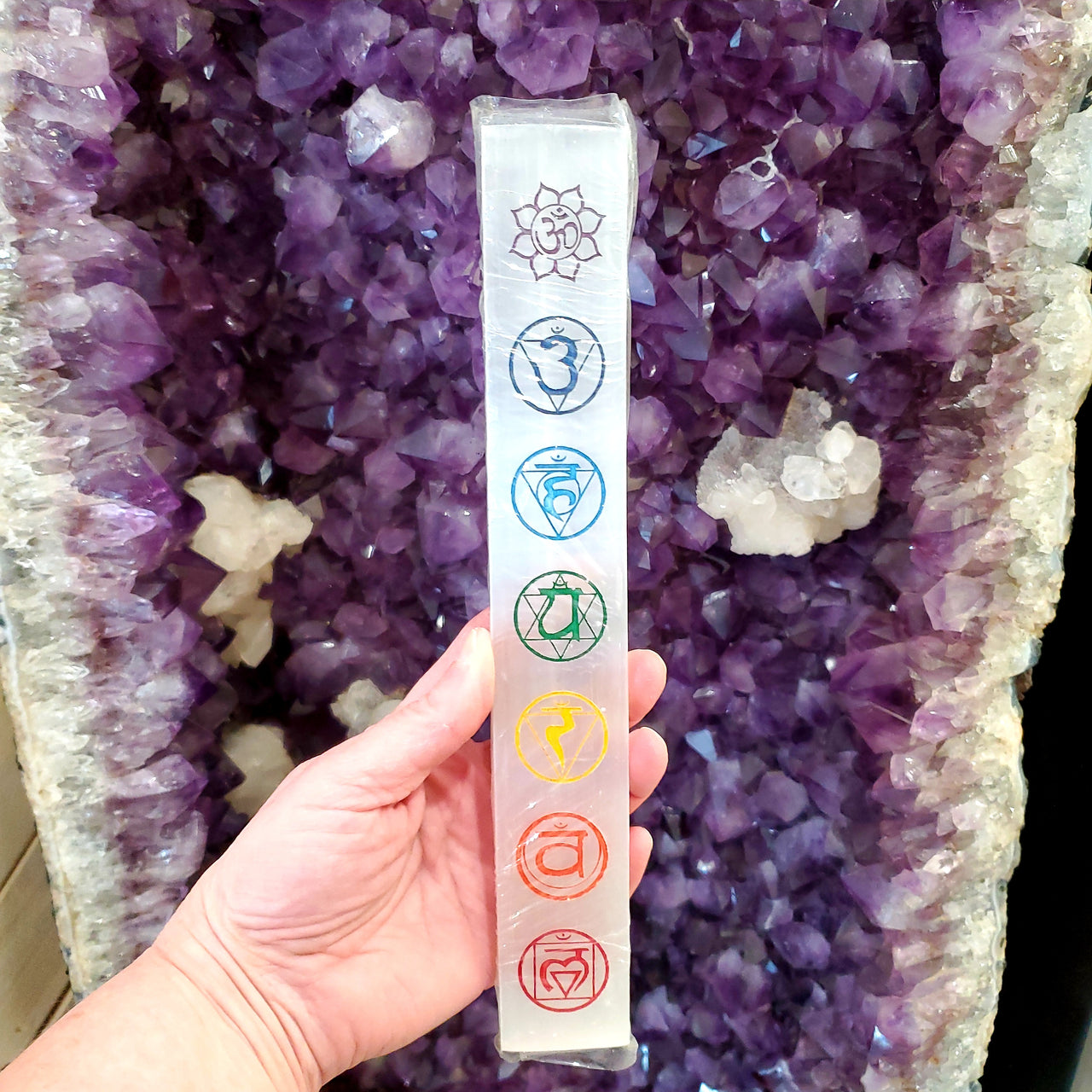 SELENITE CHAKRA BAR