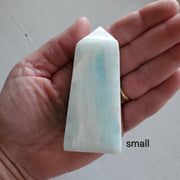 CARIBBEAN BLUE CALCITE OBELISK