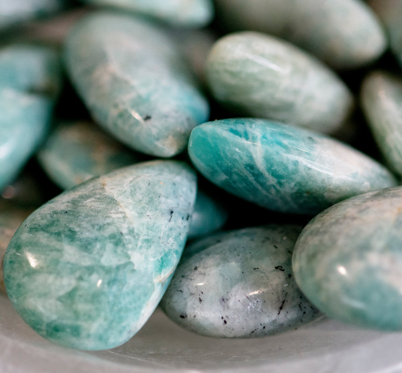 AMAZONITE TEAR DROP TUMBLE