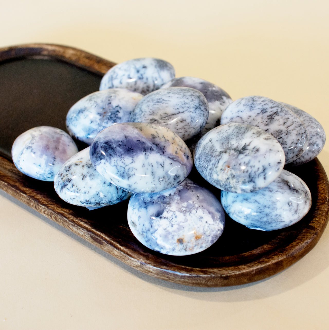 DENDRITIC AGATE PALM STONE