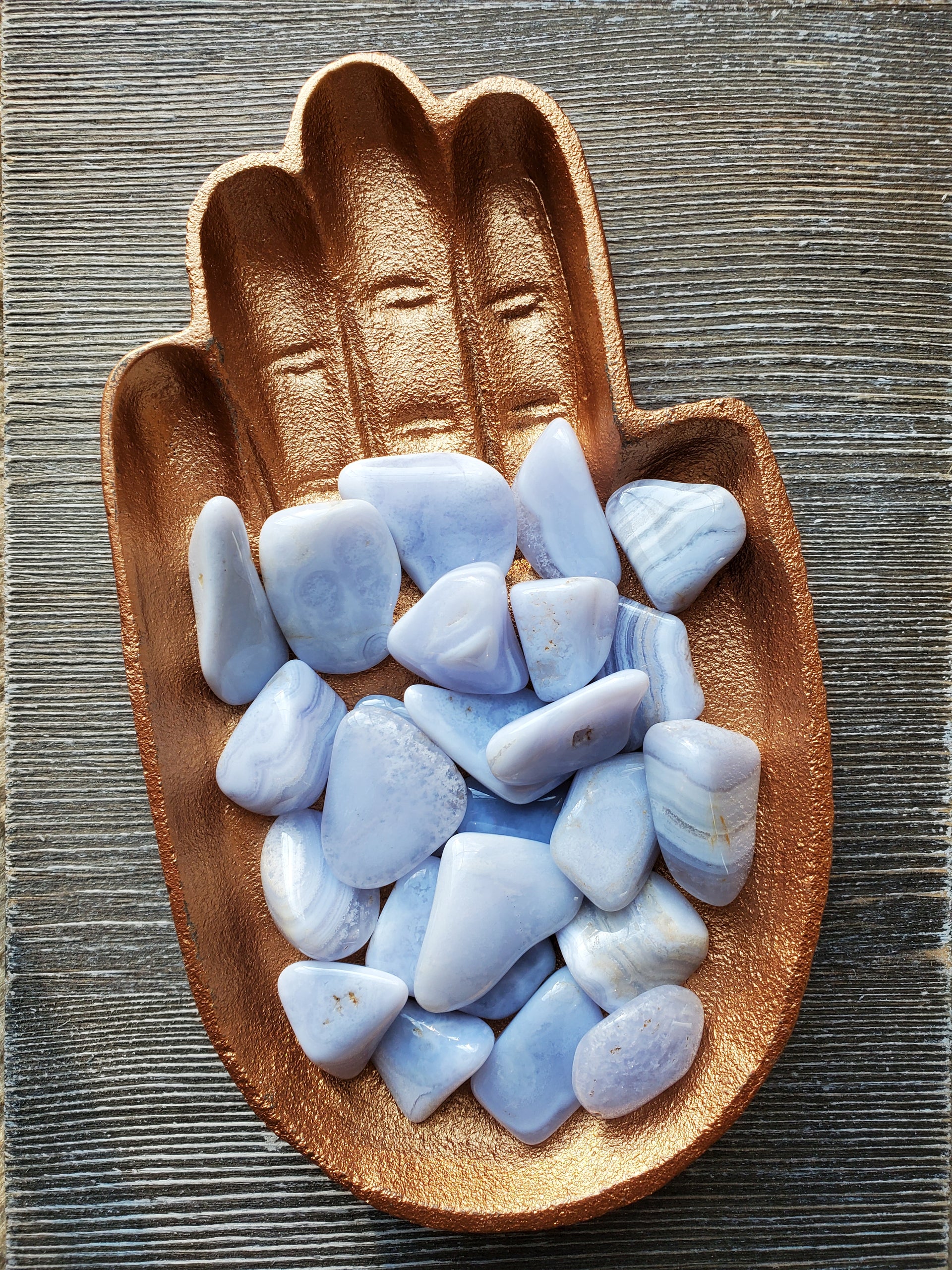 BLUE LACE AGATE TUMBLE