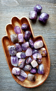CHEVRON AMETHYST TUMBLE