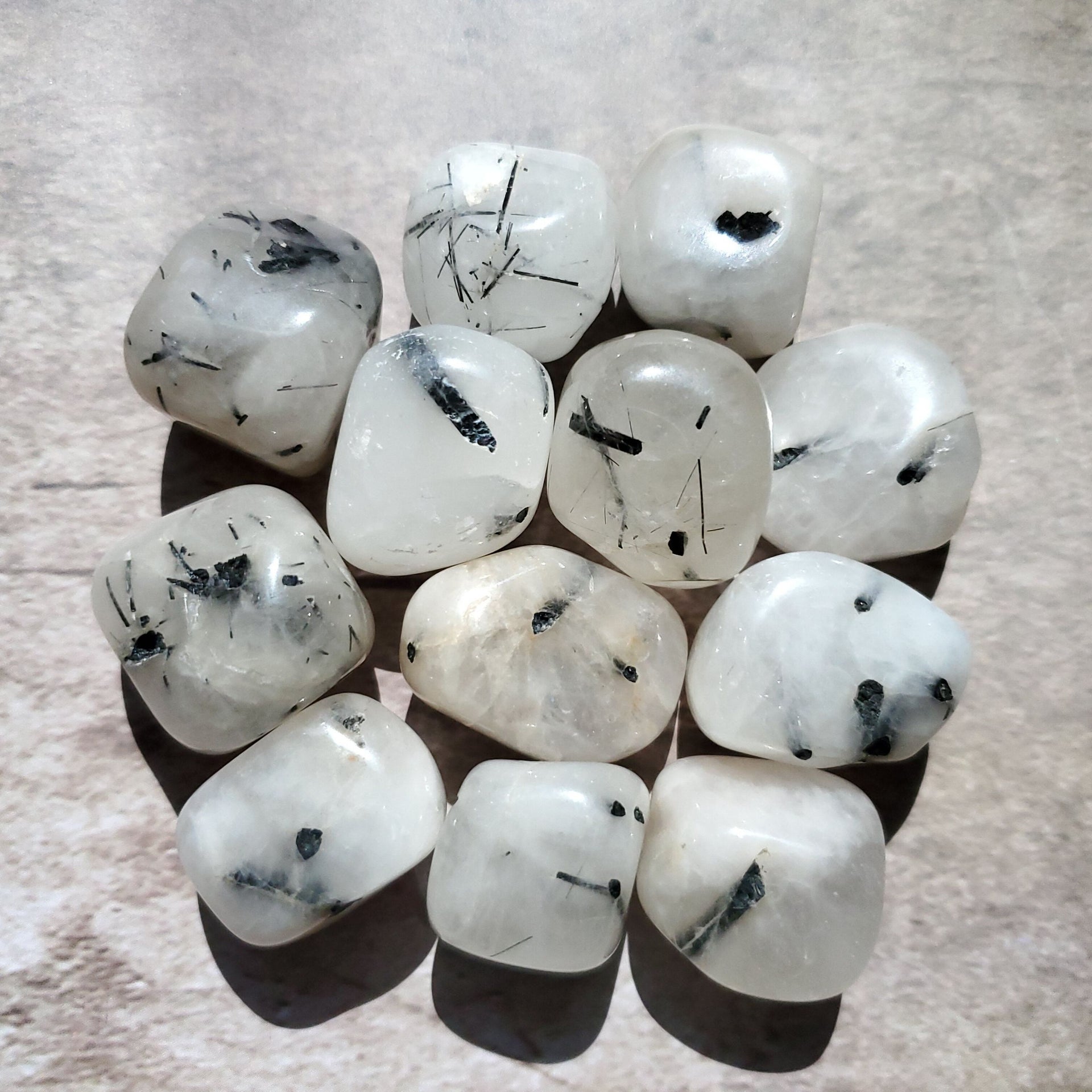 TOURMALINATED QUARTZ TUMBLE