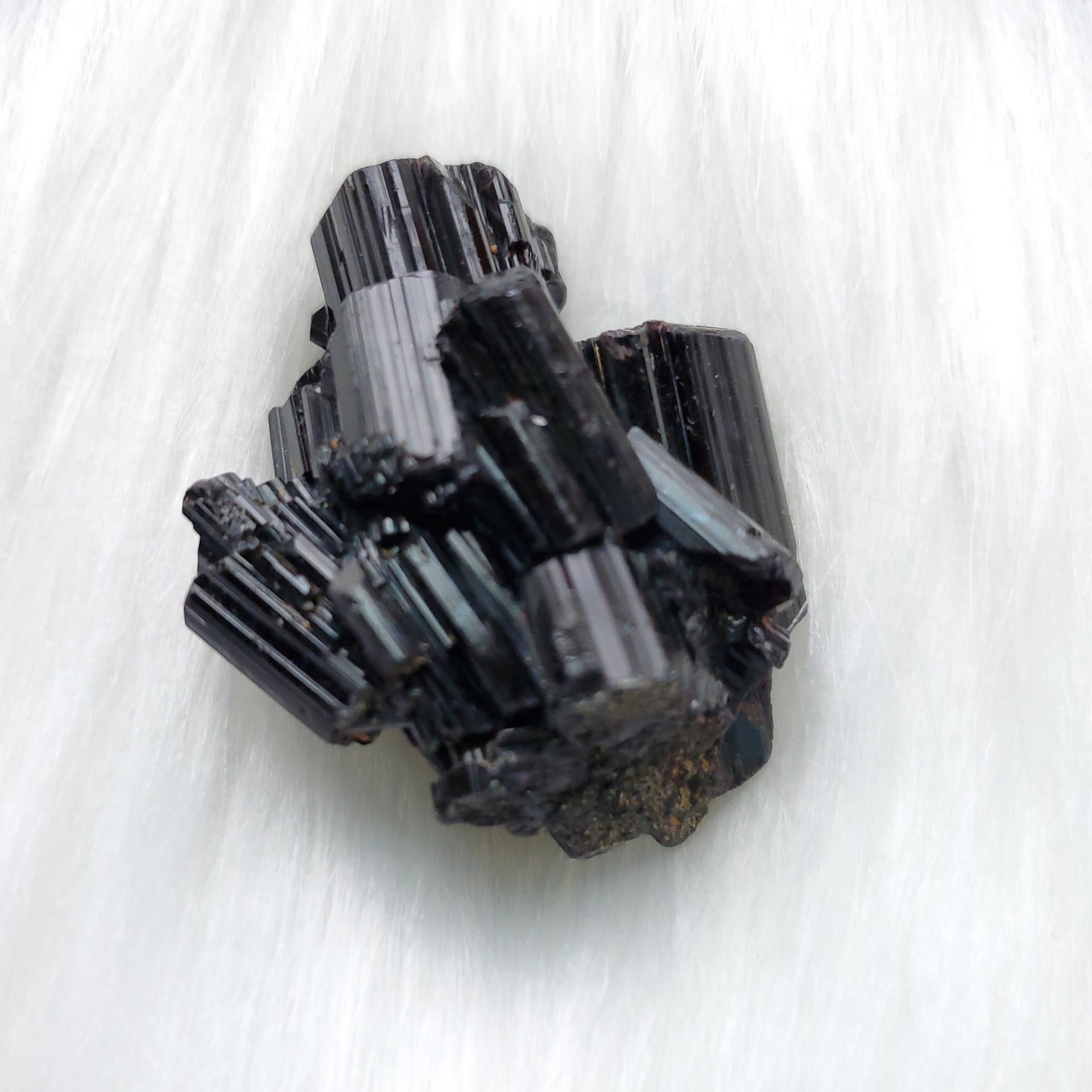 BLACK TOURMALINE CLUSTER