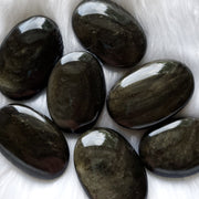 GOLD SHEEN OBSIDIAN SMALL PALM STONE